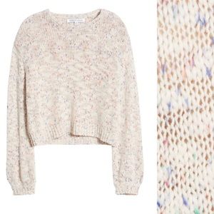 Cupcakes & Cashmere Arnhem Speckle Sweater Oatmeal